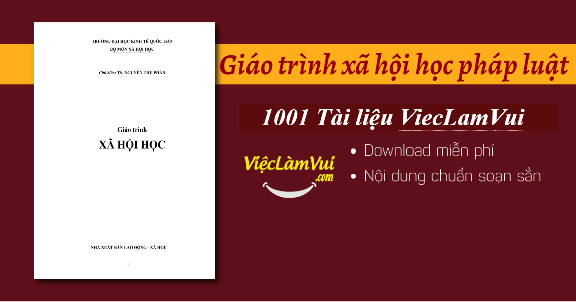 Giáo trình xã hội học pháp luật - ViecLamVui