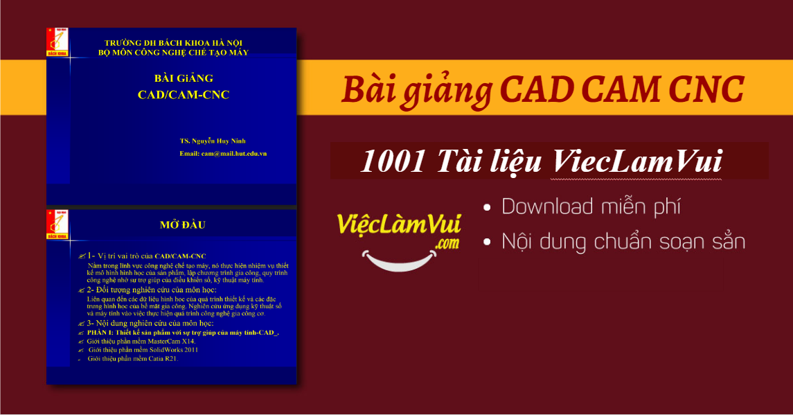 Bài giảng CAD CAM CNC