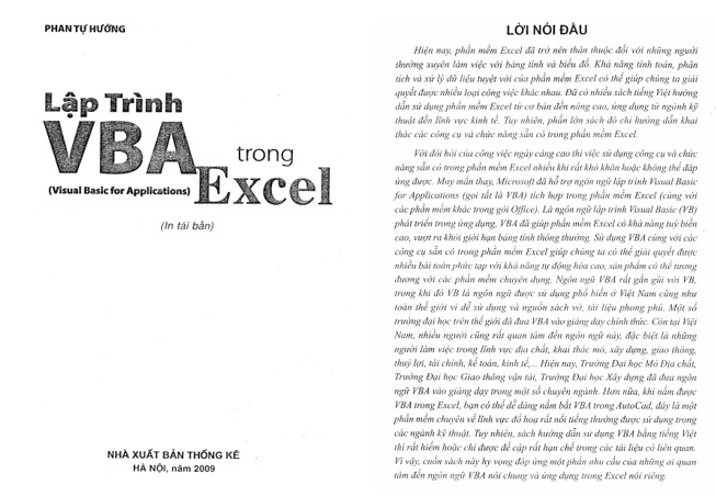 Lập trình VBA trong Excel full PDF