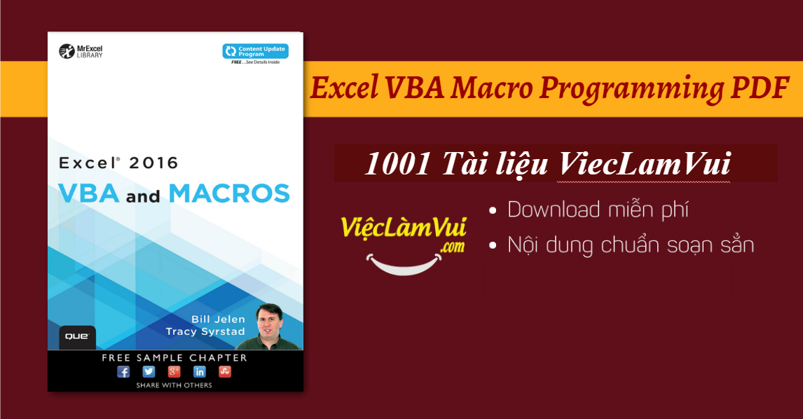 Excel VBA Macro Programming PDF