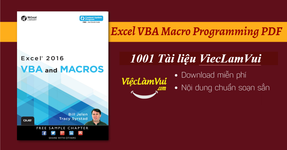 excel vba macro programming pdf - ViecLamVui