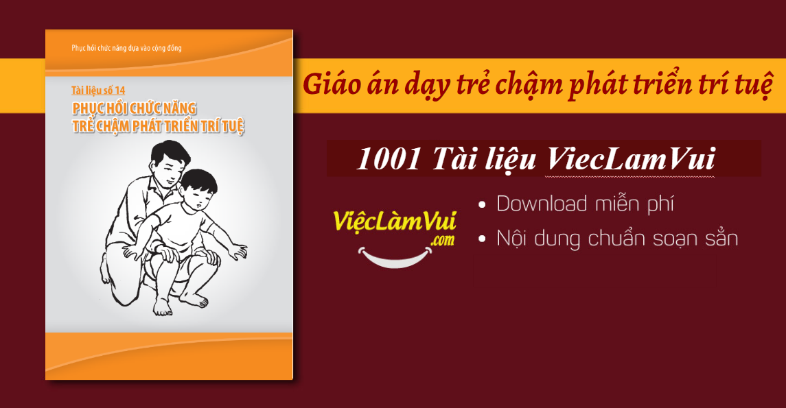 Giáo án dạy trẻ chậm phát triển trí tuệ