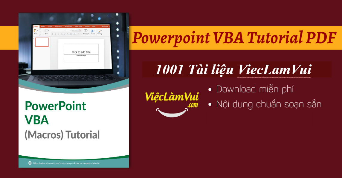 Powerpoint VBA Tutorial PDF