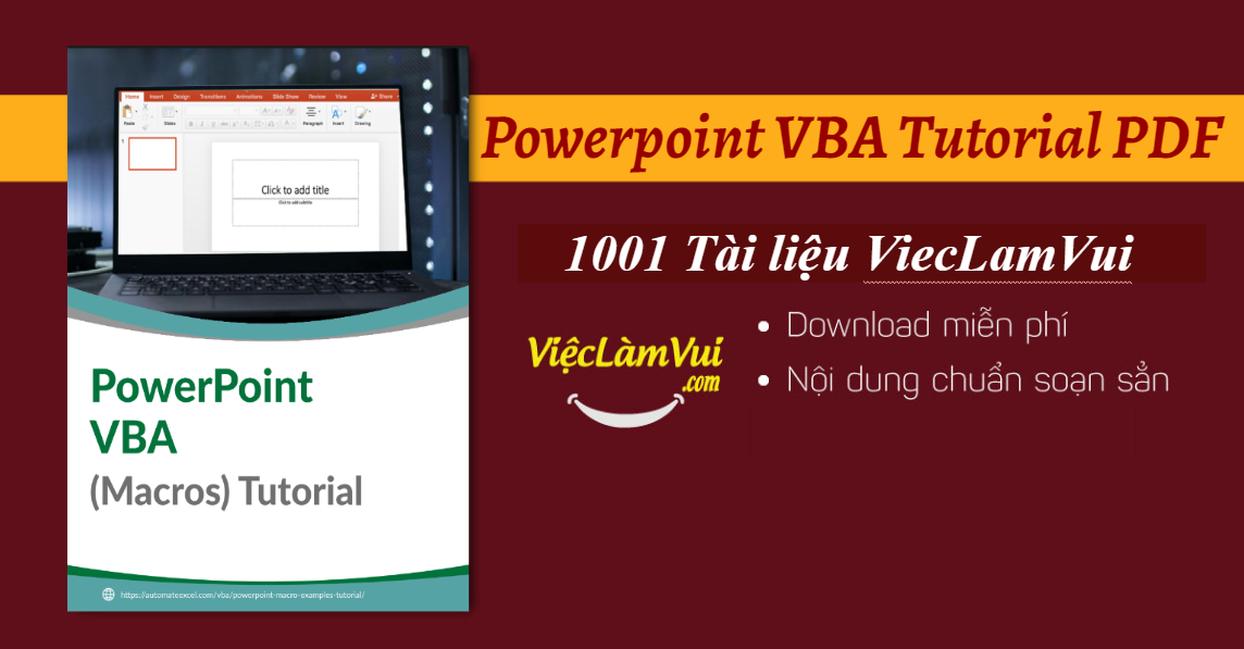 powerpoint vba tutorial pdf - ViecLamVui