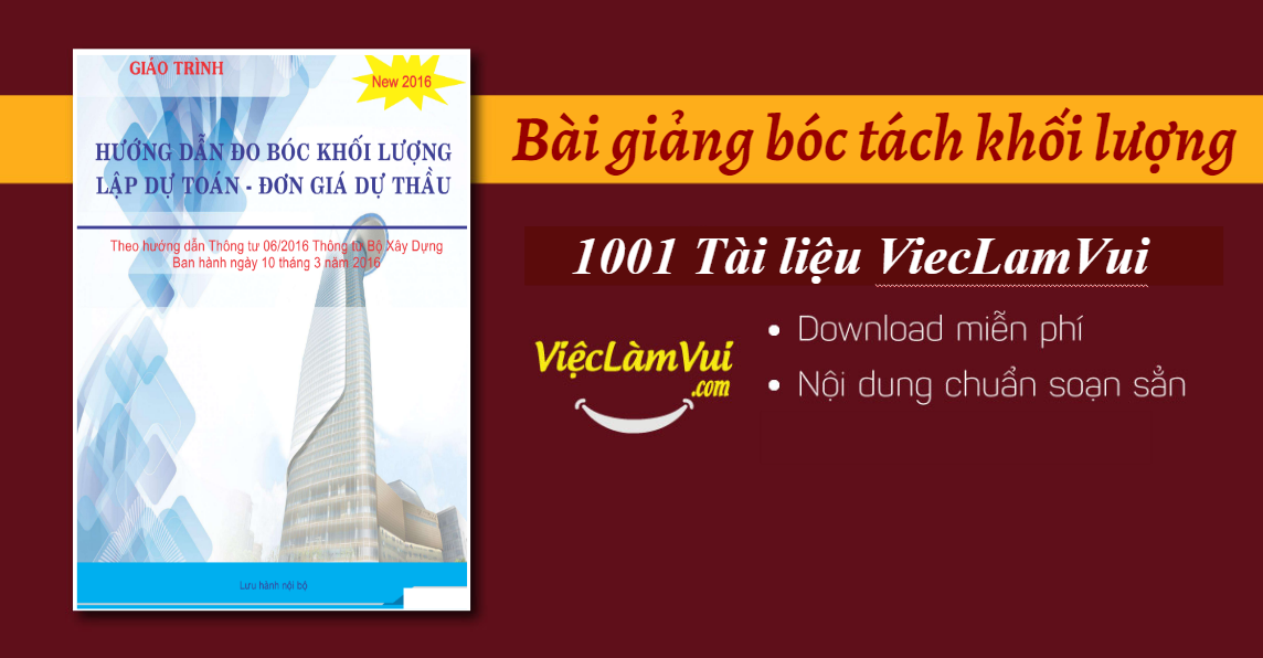 Bài giảng bóc tách khối lượng