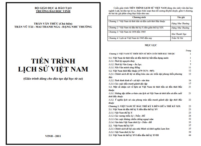 Giáo trình tiến trình lịch sử Việt Nam - ViecLamVui