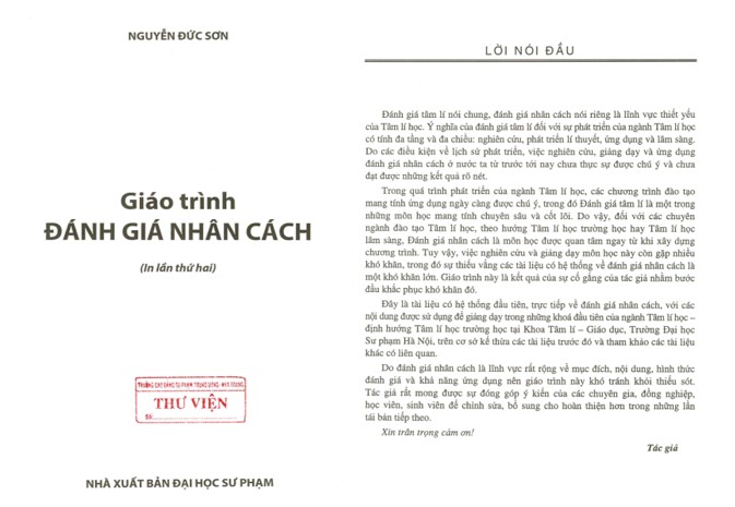 Giáo trình đánh giá nhân cách PDF