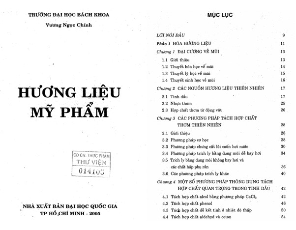 Giáo trình hương liệu và mỹ phẩm PDF