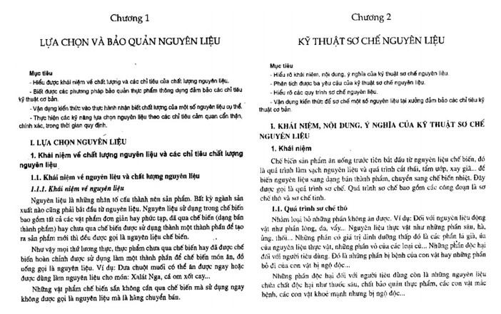 Giáo trình kỹ thuật chế biến món ăn PDF