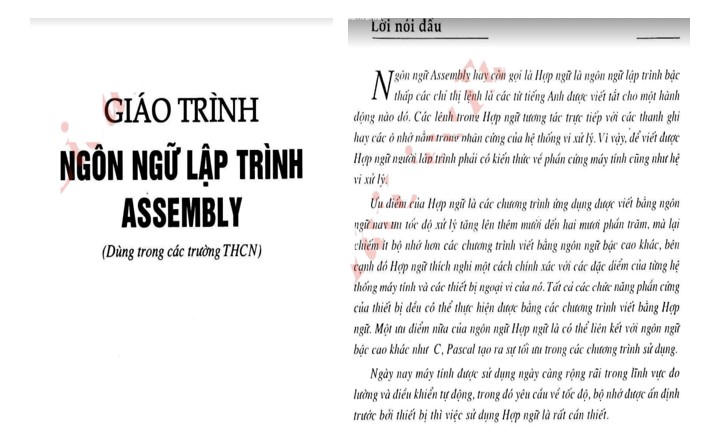 Giáo trình lập trình hợp ngữ Assembly của FPT PDF