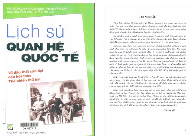 Ebook Lịch sử quan hệ quốc tế PDF