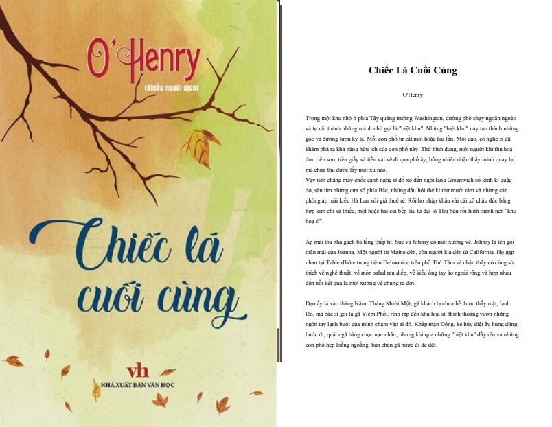 Chiếc lá cuối cùng O Henry PDF