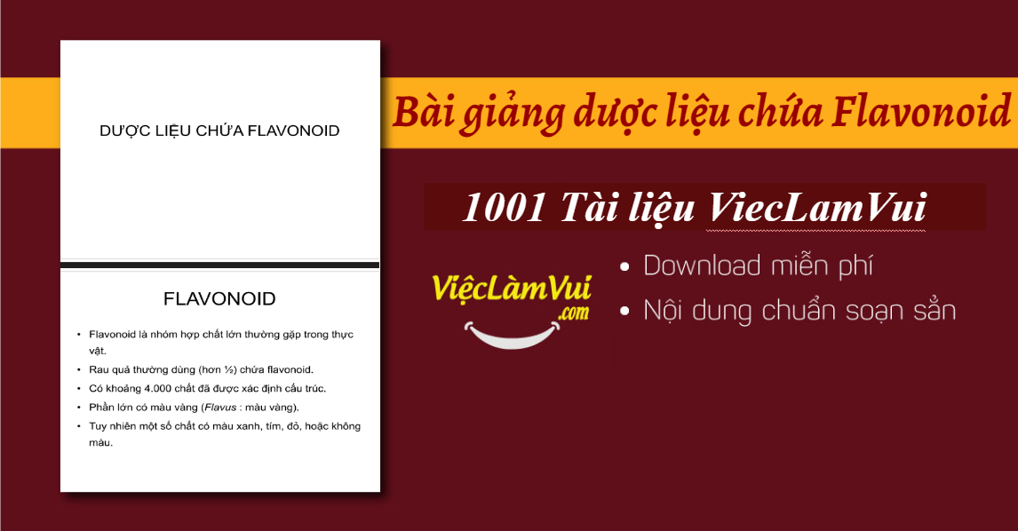 Bài giảng dược liệu chứa Flavonoid