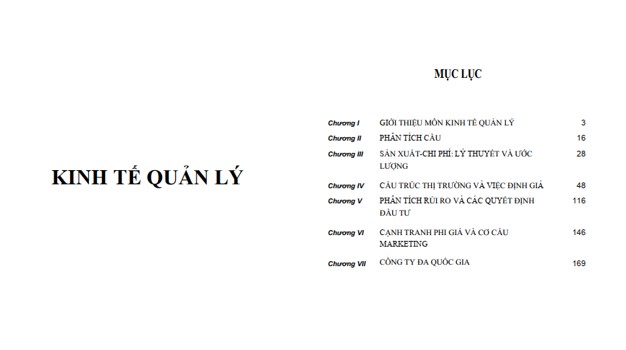 Giáo trình kinh tế học quản lý PDF