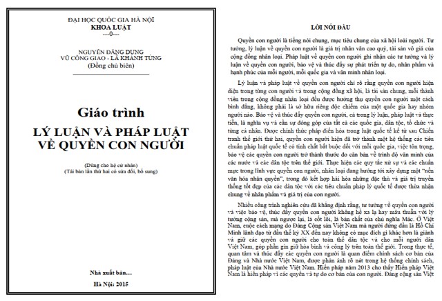 Giáo trình quyền con người PDF