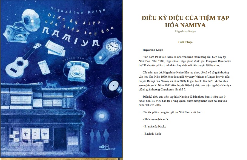 Điều kỳ diệu của tiệm tạp hóa Namiya PDF