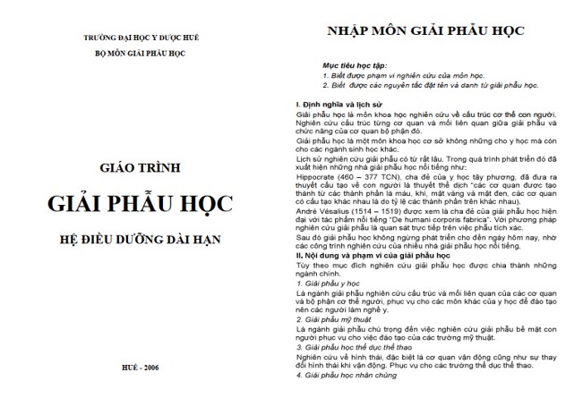 Giáo trình giải phẫu học PDF