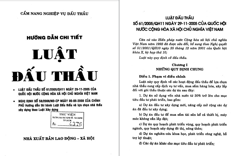 Giáo trình nghiệp vụ đấu thầu