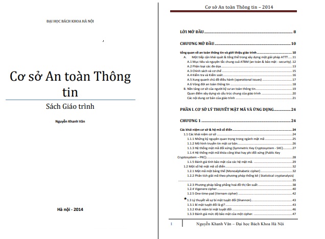 Giáo trình cơ sở an toàn thông tin