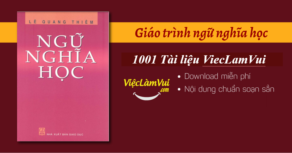 Giáo trình ngữ nghĩa học PDF