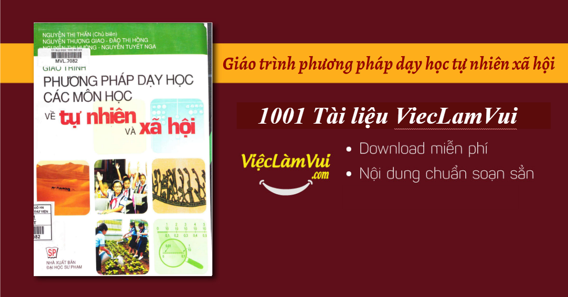 Giáo trình phương pháp dạy học tự nhiên xã hội PDF