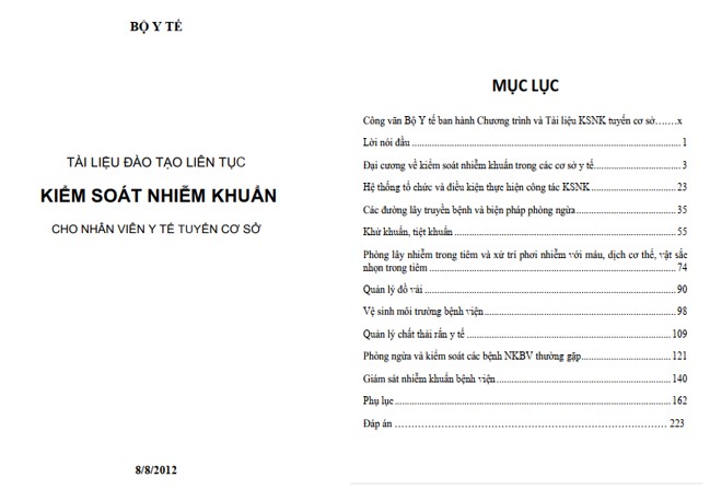 Giáo trình kiểm soát nhiễm khuẩn PDF