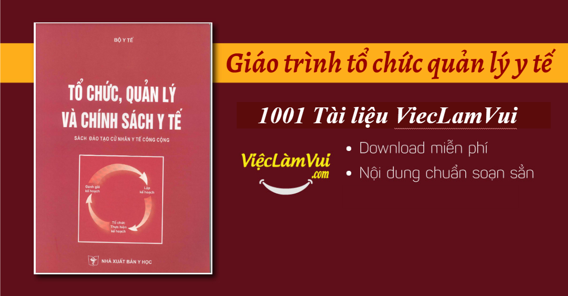 Giáo trình tổ chức quản lý y tế PDF