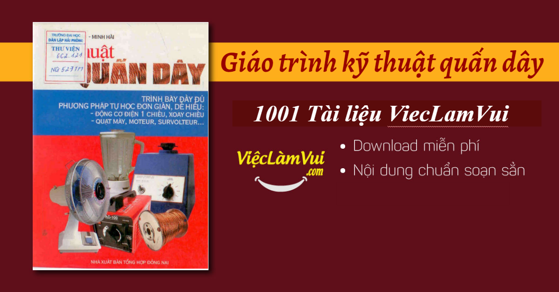 Giáo trình kỹ thuật quấn dây PDF