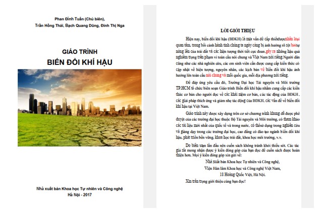 Giáo trình biến đổi khí hậu PDF