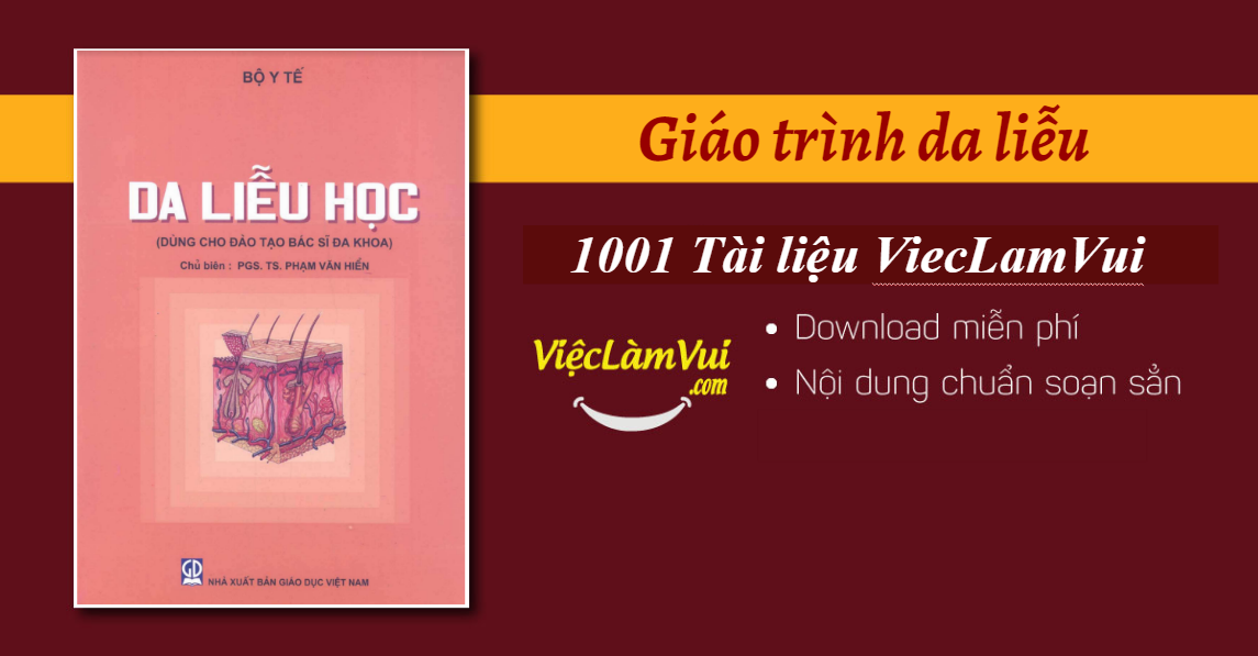 giáo trình da liễu - ViecLamVui