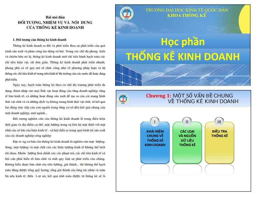 Bài giảng thống kê kinh doanh