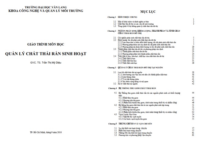 Giáo trình quản lý chất thải rắn sinh hoạt - ViecLamVui