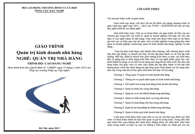 Giáo trình quản lý nhà hàng PDF