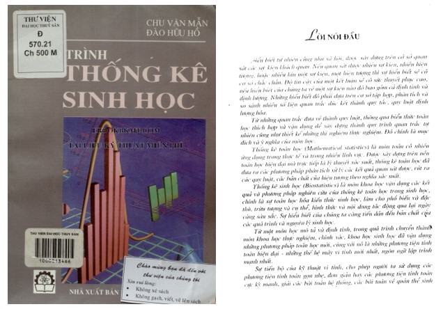 Giáo trình thống kê sinh học PDF