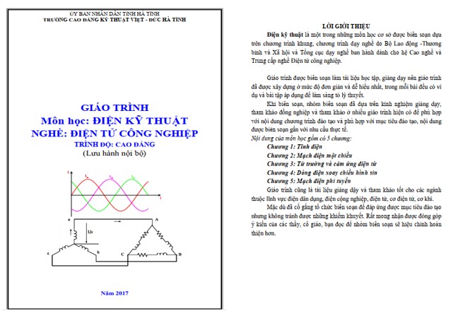 Giáo trình điện kỹ thuật PDF