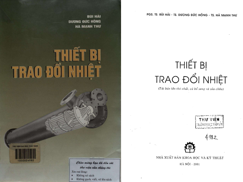 Giáo trình thiết bị trao đổi nhiệt PDF