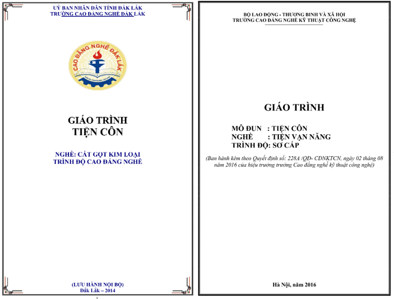 Giáo trình tiện côn PDF