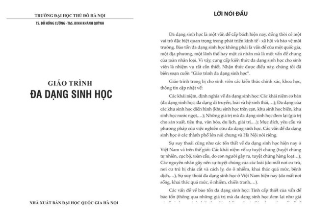 Giáo trình đa dạng sinh học PDF