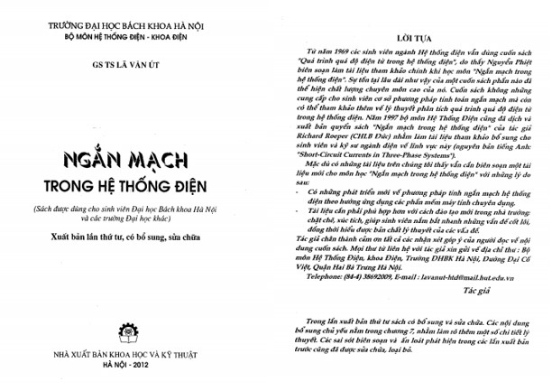 Giáo trình ngắn mạch trong hệ thống điện PDF