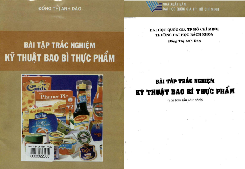 Ebook bài tập trắc nghiệm bao bì thực phẩm có đáp án