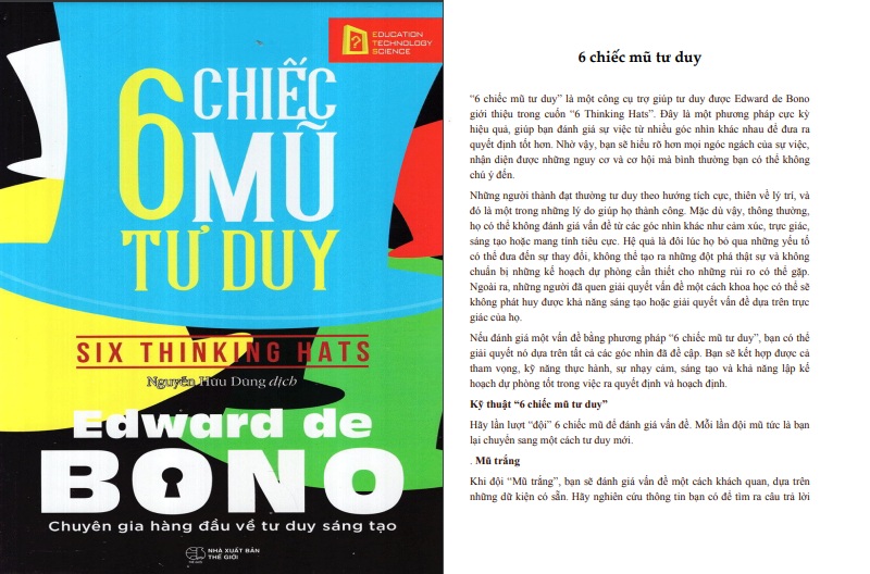 6 chiếc mũ tư duy PDF