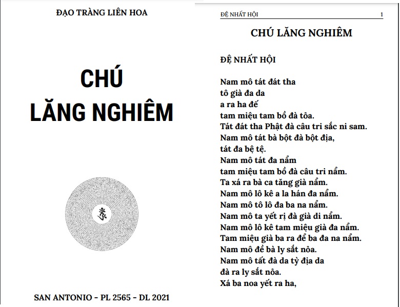 Chú Lăng Nghiêm tiếng Việt PDF