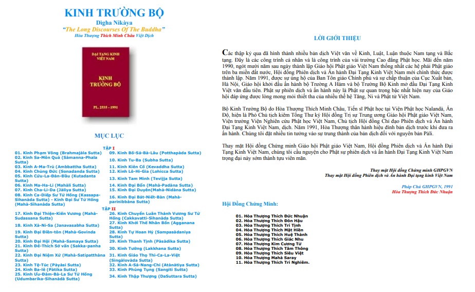 Kinh Nikaya trọn bộ PDF