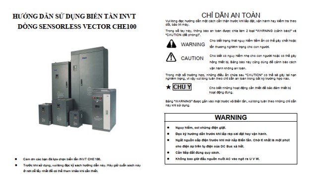 Tài liệu biến tần INVT CHE100 PDF