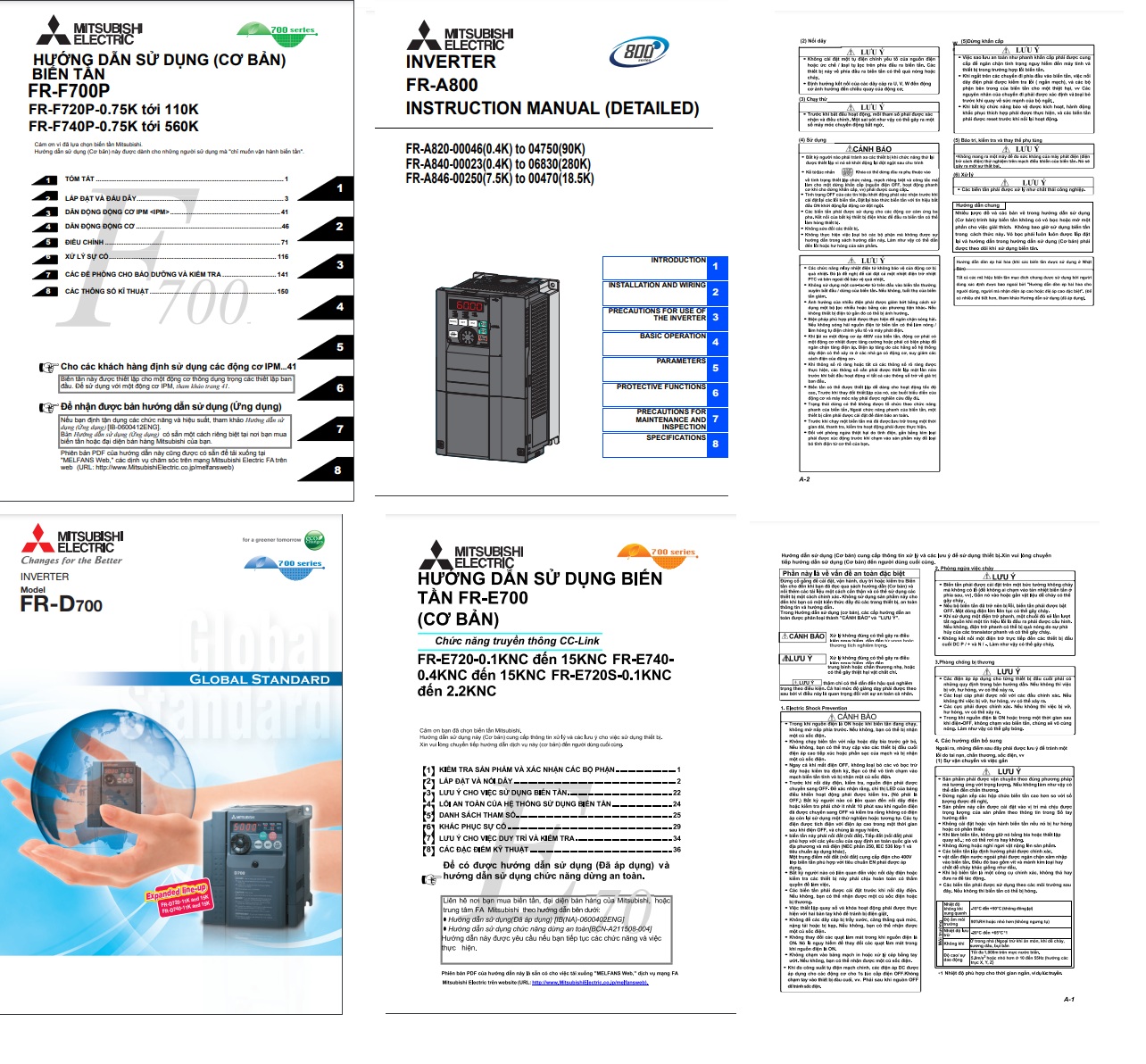 Tài liệu biến tần Mitsubishi tiếng Việt