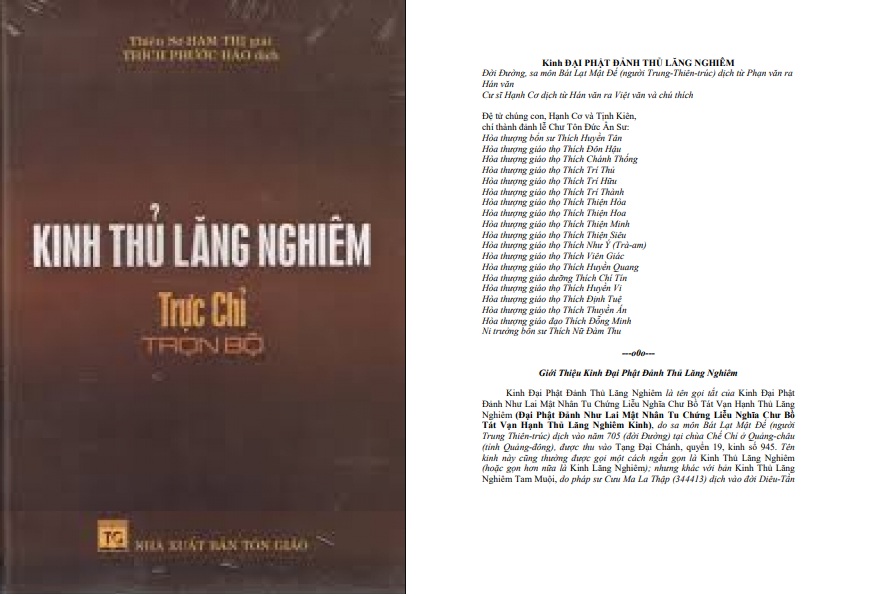 Kinh thủ lăng nghiêm trọn bộ PDF