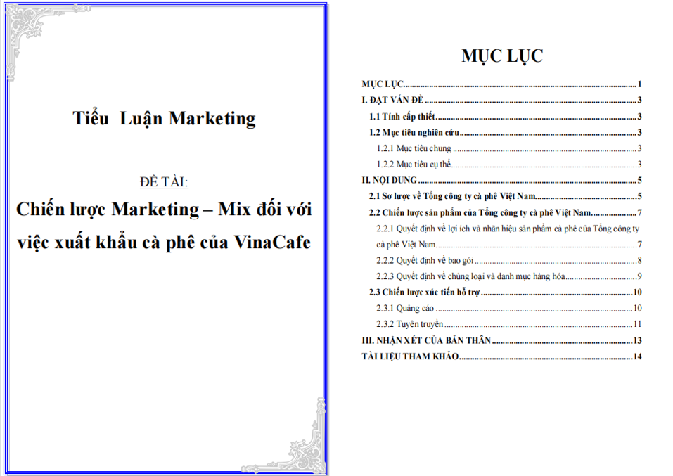 Chiến lược Marketing của Vinacafe