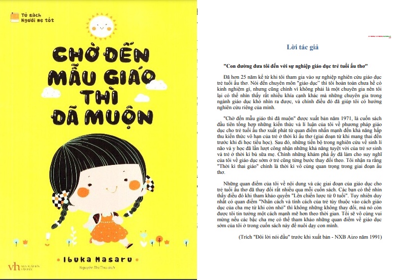 Chờ đến mẫu giáo thì đã muộn PDF