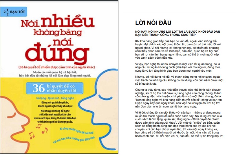 Download nói nhiều không bằng nói đúng PDF