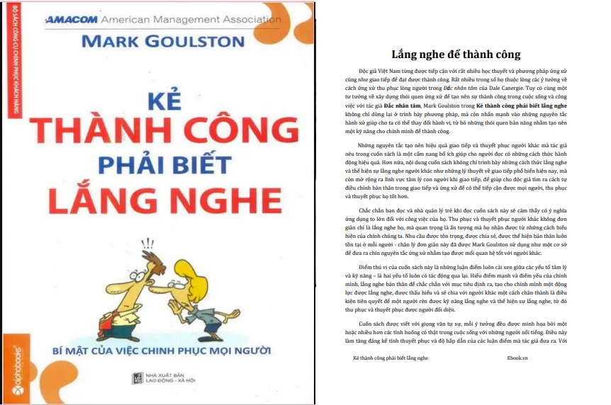 Kẻ thành công phải biết lắng nghe PDF